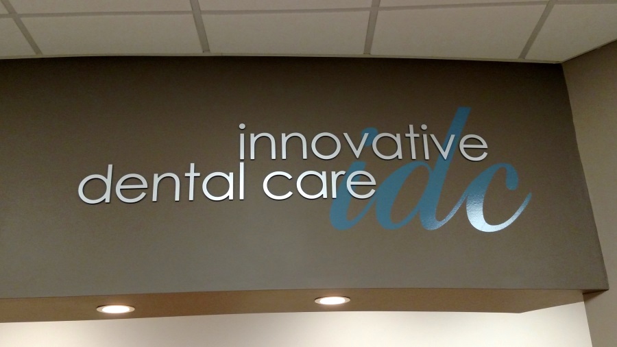 Interior flat cut out letters and vinyl for Innovative Dental Care